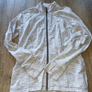 Lululemon athletic jacket white with stripes